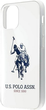 Панель U.S. Polo Assn Shiny Big Logo Collection для Apple iPhone 12 Pro Max White (3700740487556)