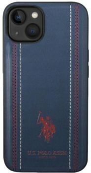 Etui U.S. Polo Assn Leather Stitch do Apple iPhone 14 Plus Navy (3666339073237)