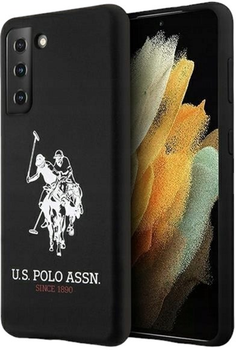 Панель U.S. Polo Assn Silicone Logo для Samsung Galaxy S21 Black (3700740497173)