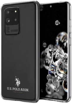 Панель U.S. Polo Assn Shiny для Samsung Galaxy S20 Ultra Black (3700740472897)