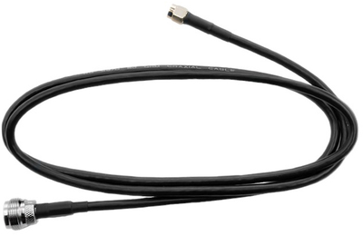 Kabel Qoltec Koncentryczny (N - żeński) - RP-SMA 1 m Czarny (5901878570303)