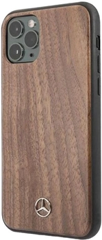 Etui Mercedes Wood Line Walnut do Apple iPhone 11 Pro Max Brown (3700740470718)