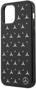 Панель Mercedes Silver Stars Pattern для Apple iPhone 12 Pro Max Black (3666339012748)