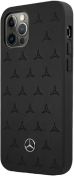 Etui Mercedes Leather Stars Pattern do Apple iPhone 12 Pro Max Black (3666339013011)