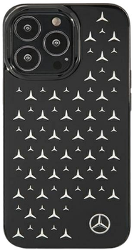 Etui Mercedes Silver Stars Pattern do Apple iPhone 13/13 Pro Black (3666339020231)