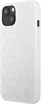Etui Mercedes Silver Stars Pattern do Apple iPhone 13 mini White (3666339020255)