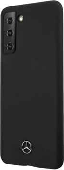 Панель Mercedes Silicone Line для Samsung Galaxy S21 Black (3700740497807)