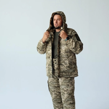 Зимова куртка "ЗСУ" Бушлат військовий тактичний зимовий піксель Тканина мембрана розмір 50