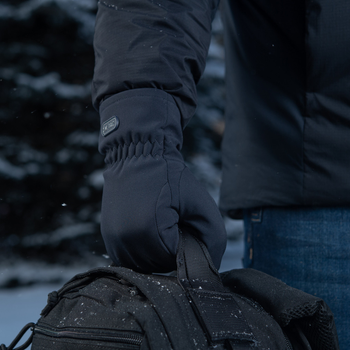 Рукавички M-Tac тактичні зимові військові, зимові армійські рукавички чорний Black