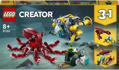Zestaw klocków LEGO Creator 3 in 1 Wyprawa po zatopiony skarb 522 elementy (31130)