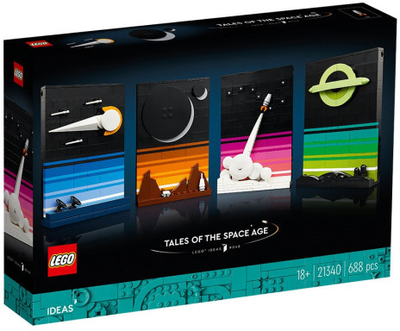 Zestaw klocków Lego Ideas Opowieści z czasów wyścigu kosmicznego 688 części (21340)