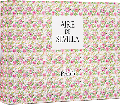 Набір для жінок Instituto Espanol Spray Aire de Sevilla Peonia Туалетна вода 150 мл + Гель для душу 150 мл + Крем для тіла 150 мл (8411047136232)