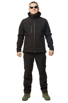 Костюм тактический Softshell черный 48 (63975250)