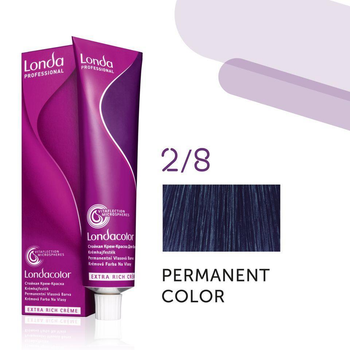 Фарба для волосся Londa Professional Permanent Color Extra Rich Creme 2/8 (black-pearl) 60мл