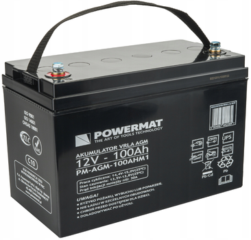 Акумулятор Powermat 12 В 100 А·год (Польща)