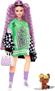 Lalka Mattel Barbie Extra With Racecar Jacket (194735072545)