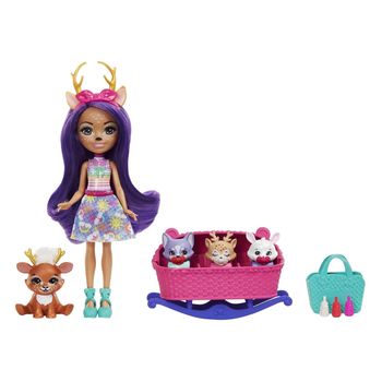 Lalka z akcesoriami Mattel Enchantimals Baby Best Friends Danessa Deer and Sprint (194735114023)