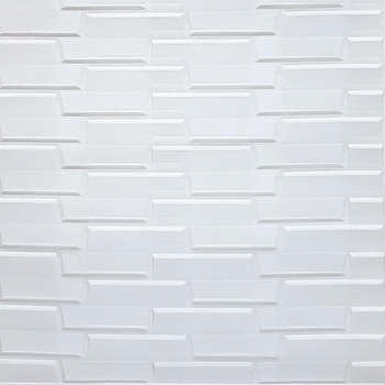 Самоклеющаяся 3D панель Sticker Wall белая кладка 19600х700х5мм SW-00001335