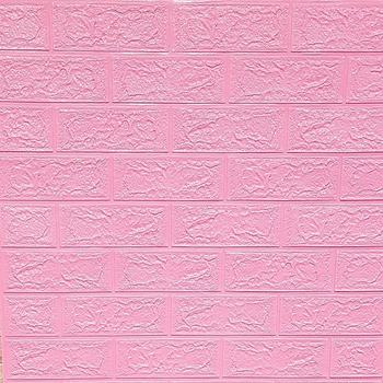 Самоклеющаяся 3D панель Sticker Wall под розовый кирпич 3080х700х3мм SW-00001757