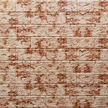 Декоративная 3D панель Sticker Wall самоклейка под кирпич Красный мрамор 700x770x5мм (063) SW-00000035