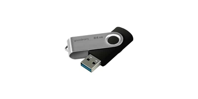 Флеш пам'ять/флешка Goodram UTS3 Twister Black 64ГБ/USB 3.0 Чорний (UTS3-0640K0R11)