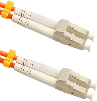 Patchcord światłowodowy Qoltec LC/UPC - LC/UPC Multimode 50/125 OM2 Duplex 10 m Pomarańczowy (5901878540276)