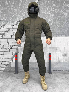 Тактичний зимовий теплий військовий комплект Island ( Куртка + Штани ), Камуфляж: Олива, Розмір: L