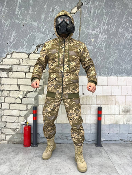Тактический зимний теплый военный комплект PH-12 ( Куртка + Штаны ), Камуфляж: Пиксель, Размер: XL