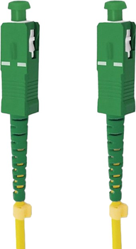 Patchcord światłowodowy Qoltec SC/APC - SC/APC Singlemode 9/125 G652D Simplex 0.5 m Żółty (5901878542805)