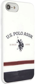 Etui U.S. Polo Assn Tricolor Pattern Collection do Apple iPhone 7/8/SE 2020/SE 2022 White (3700740475881)