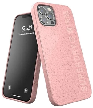 Etui Superdry Snap Compostable Case do Apple iPhone 12/12 Pro Pink (8718846086257)