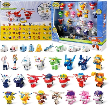 Ігровий набір із 30 шт. Трансформерів Super Wings World Airport Crew Супер Крила (730660)