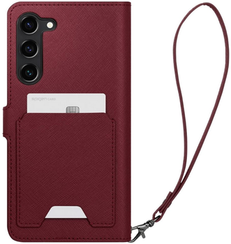 Etui Spigen Wallet S Plus do Samsung Galaxy S23 Burgundy (8809896741217)
