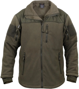 Куртка оливкова флісова тактична Rothco Spec Ops Tactical Fleece Jacket Olive Drab розмір М