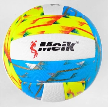 Мяч волейбольный Meik 300 грамм PU White/Blue/Yellow (С50675/01)