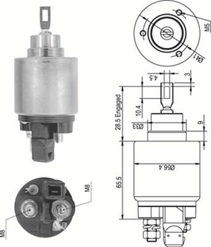 CARGO 134824 Втягивающее реле стартера AUDI A3, TT; FORD GALAXY I; SEAT ALHAMBRA, AROSA, CORDOBA, CORDOBA