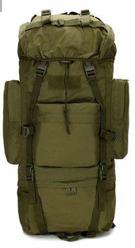 Большой тактический, армейский рюкзак с дождевиком 65L Combat хаки Sava Family