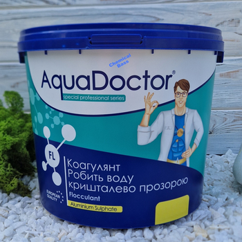 Коагулянт (флокулянт) проти каламутності в воді басейну AquaDoctor FL 1 кг (порошок) (19394)