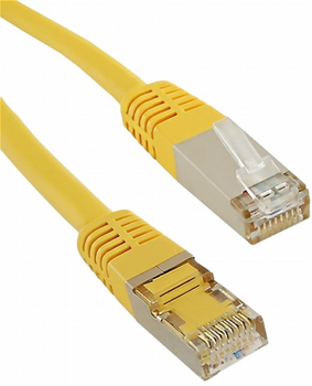 Патч-корд Qoltec FTP Cat 6 RJ-45 0.25 м Yellow (5901878505404)