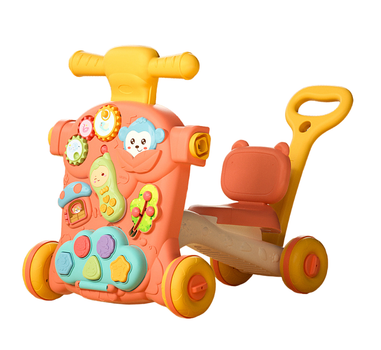 Каталка ходунки для детей 3 в 1 Толокар Игровой центр Sobebear Бежевый