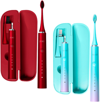 Набір електричних зубних щіток Seago S5 Multicolour + Red