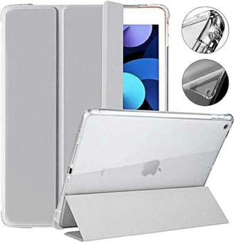 Etui z klapką Mercury Clear Back Cover do Apple iPad Air 10.9" 4/5 Gen Szary (8809824813306)