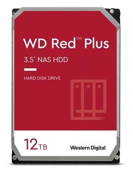 Жорсткий диск 3.5' 12Tb Western Digital Red Plus, SATA3, 256Mb, 7200 rpm (WD120EFBX)