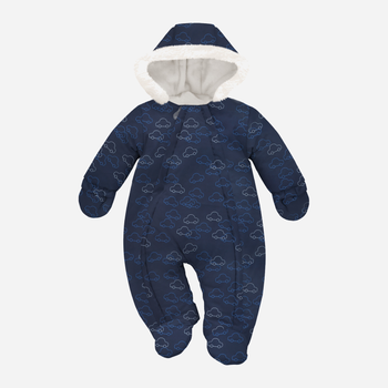 Суцільний комбінезон дитячий зимовий для новонароджених Pinokio Winter Warm Overall 68 см Темно-синій (5901033309076)