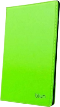 Etui z klapką Blun UNT Universal Book Case with Stand Tablet PC do 10" Limonkowy (5901737261045)