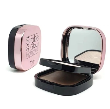 Двойной хайлайтер пудровый+кремовый MUA Makeup Academy Strobe & Glow Highlight Kit - Pink Luster (1)