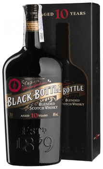 Віскі Black Bottle 10 YO 0.7 л 40% у подарунковій упаковці (5029704219810)