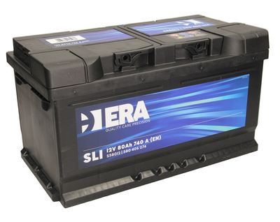 Аккумулятор - ERA SLI , 80Ah , EN 740 , 315x175x175 (ДхШхВ) , правий "+" , 6СТ-80 АзЕ ERA S580121