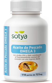 Suplement diety Sotya Aceite Pescado Omega 3 721 mg 110 pereł (8427483009313)