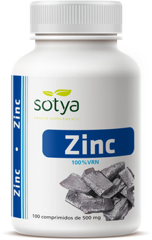 Дієтична добавка Sotya Zinc 500 мг 100 таблеток (8427483005001)